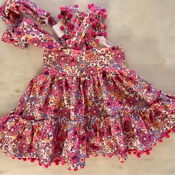 NWT Tommy Bahama Pink Floral Dress Size 12 Months - Picture 13 of 13